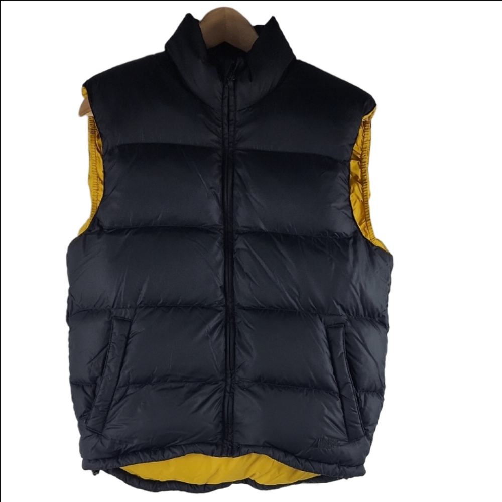 MEC Men's Small Black Yellow Down Vest